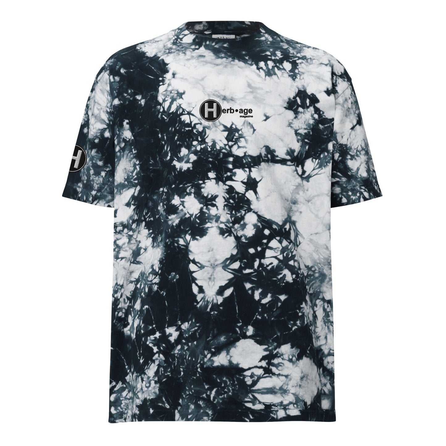 Embroidered Tie-Dye T-Shirt