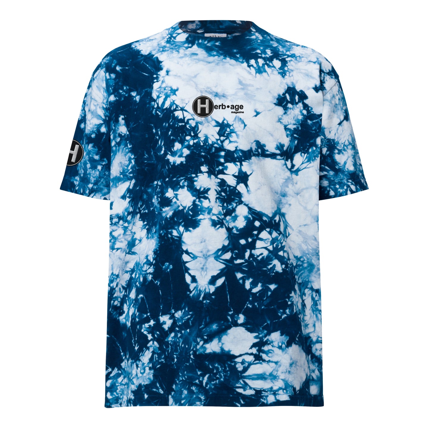 Embroidered Tie-Dye T-Shirt